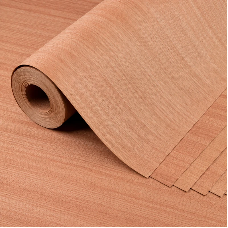 Bintangor veneer sheet with natural wood grain used for plywood and furniture surface applications.