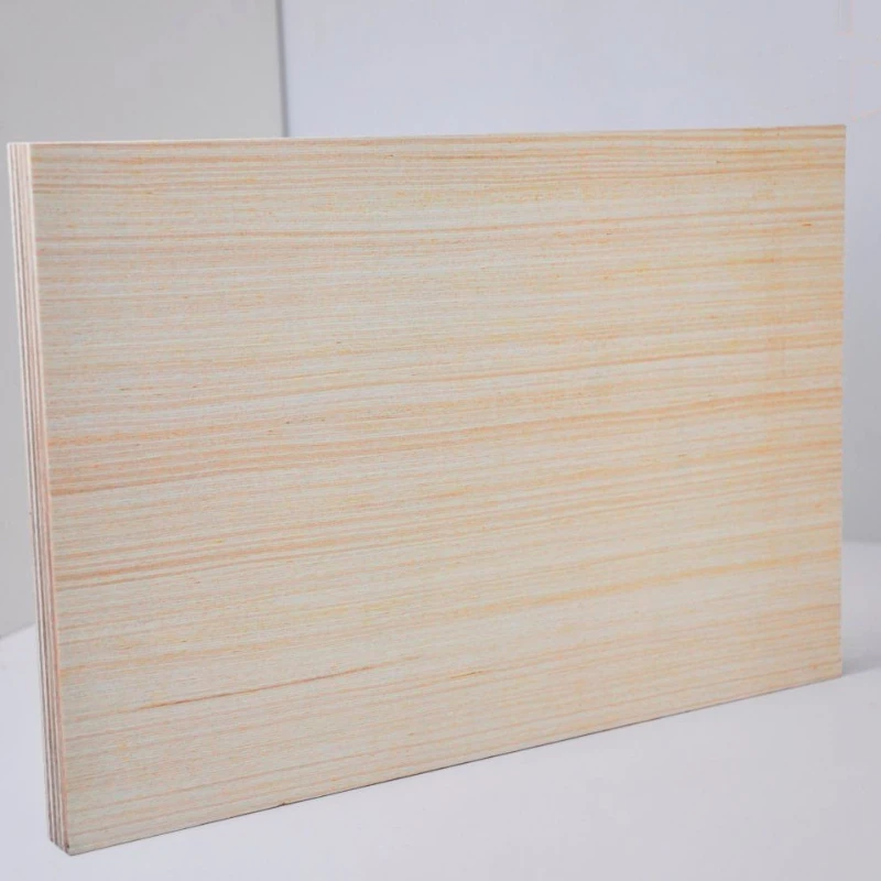 EV plywood panels with engineered veneer surface for furniture and interior decoration applications.