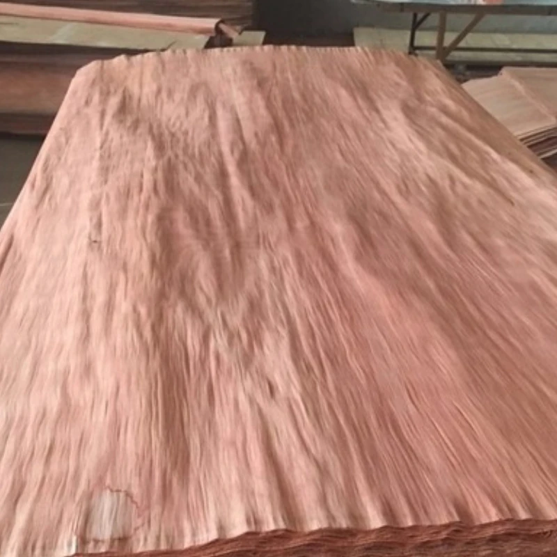 PLB veneer sheets with natural wood grain for plywood and furniture surface applications.