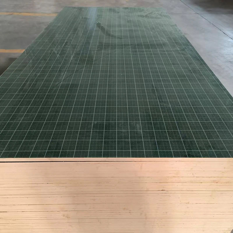 PP film faced plywood with durable plastic coating for concrete formwork and construction applications.