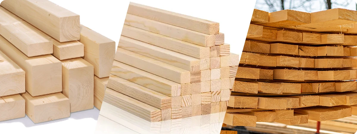 Primer plano de madera aserrada que muestra la veta natural y la textura de madera maciza.